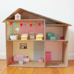Mini World Cardboard Dollhouses Cardboard House Barbie House
