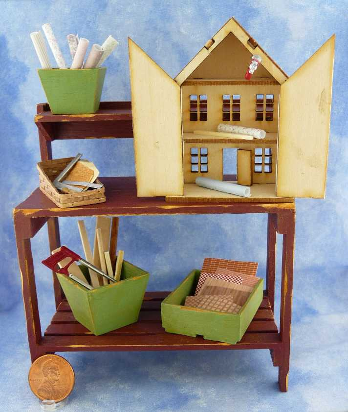 Miniature Dollhouse On Workbench Tutorial Cotton Ridge Create 