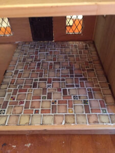 Miniature Dollhouse Tudor Tile Floor Doll House Flooring Brookfield