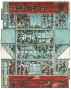 MINIATURE GREENHOUSE Garden An Antique Paper Toy Printable Etsy