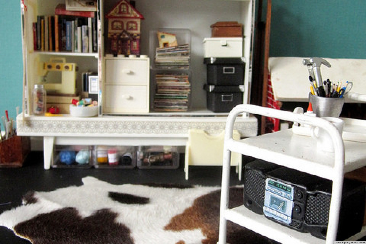 Modern Dollhouse Room Will Totally Trick Your Eye PHOTO HuffPost