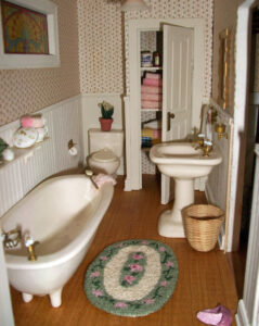 My Dollhouse Bathroom Dolls House Interiors Doll House Flooring
