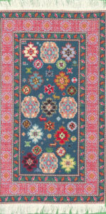 Natalia s Fine Needlework Dollhouse Miniature Area Rug KUBA