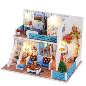 NEW Diy Miniature Wooden Doll House Furniture Kits Toys Handmade Craft