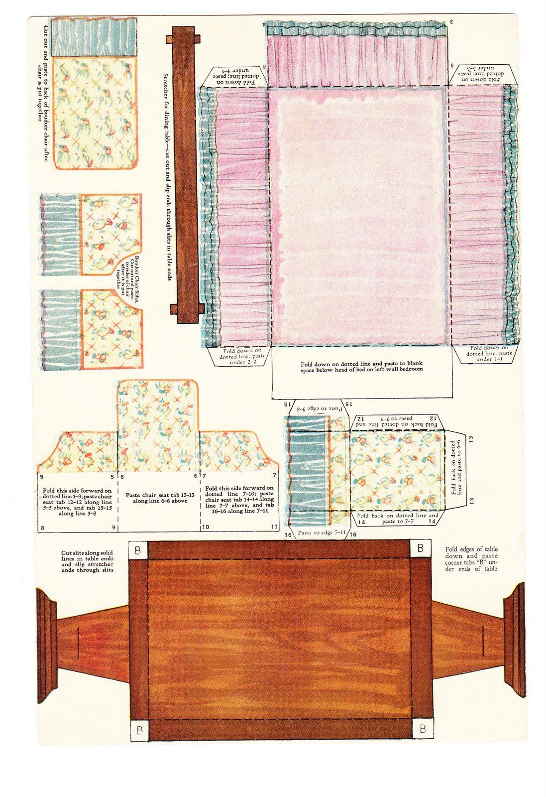 Paper Dolls Paper Doll House Paper Furniture