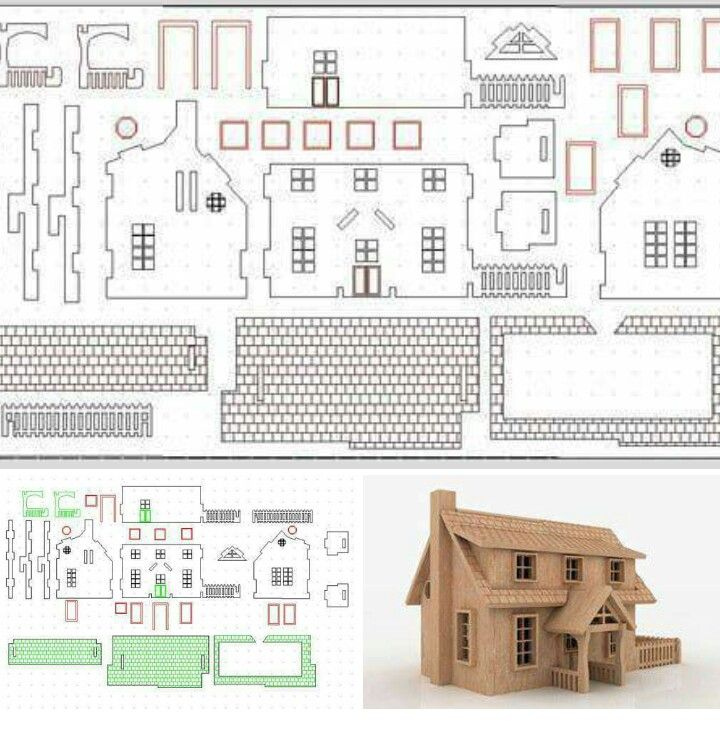 Pin By Amer On Doll House Plans Cardboard House House 