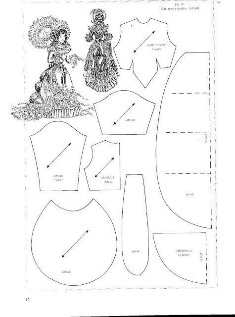 Pin By Linda Wooten On Doll Miniature Patterns 1 12 Scale Doll Dress 