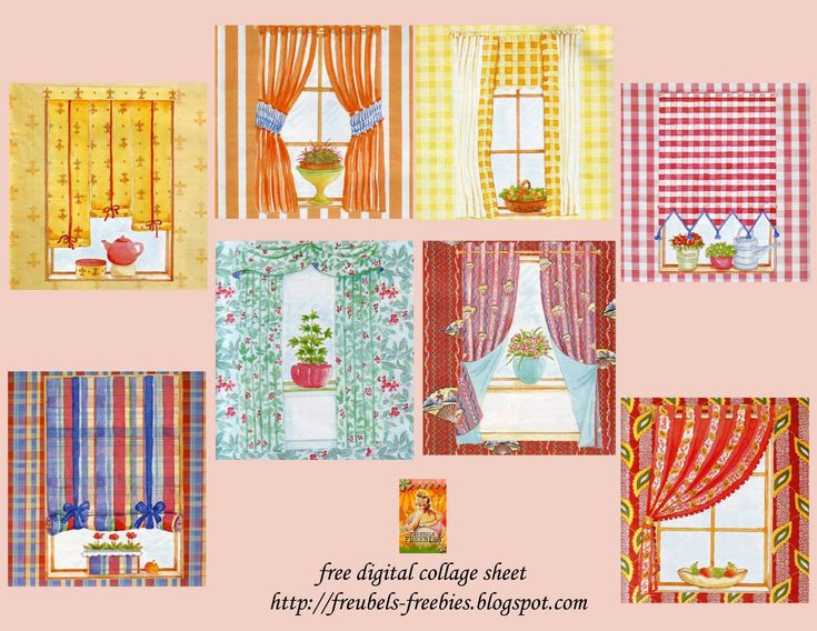 Free Mini Dollhouse Printables Curtains