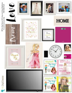 Playscale 1 6 Dollhouse Printables Instant Download Barbie Miniatures