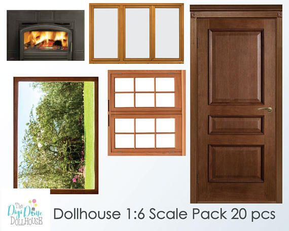 Playscale 1 6 Dollhouse Printables Instant Download By The Digi Dame 