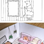 Pop Up Dollshouse Living Room In 2021 Paper Doll House Paper Dolls