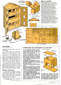 Popular Mechanics Doll House Plans Cardboard Dollhouse House Template