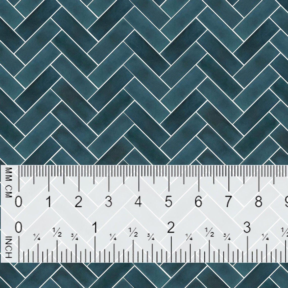 Printable Flooring 1 12 Dollhouse Wallpaper Blue Tile Modern Etsy