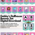 PRINTABLE GABBYS DOLLHOUSE BANNER FLAG FOR ANY OCCASION I DONT OWN THE