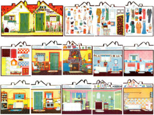 Printable Paper Doll House Paper Dolls Paper Doll House Vintage
