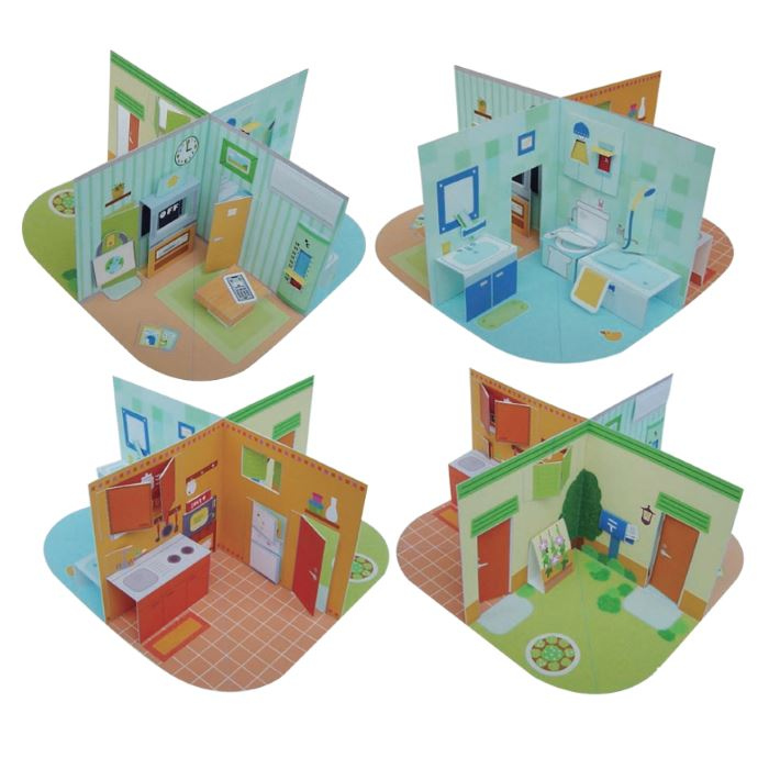 Printable Pop up Papercraft Dollhouse