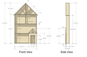 Remodelaholic DIY Dollhouse Tutorial Free Printable Dollhouse Furniture