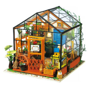 Rolife DIY Miniature Dollhouse Kit Green House With Furniture And LED
