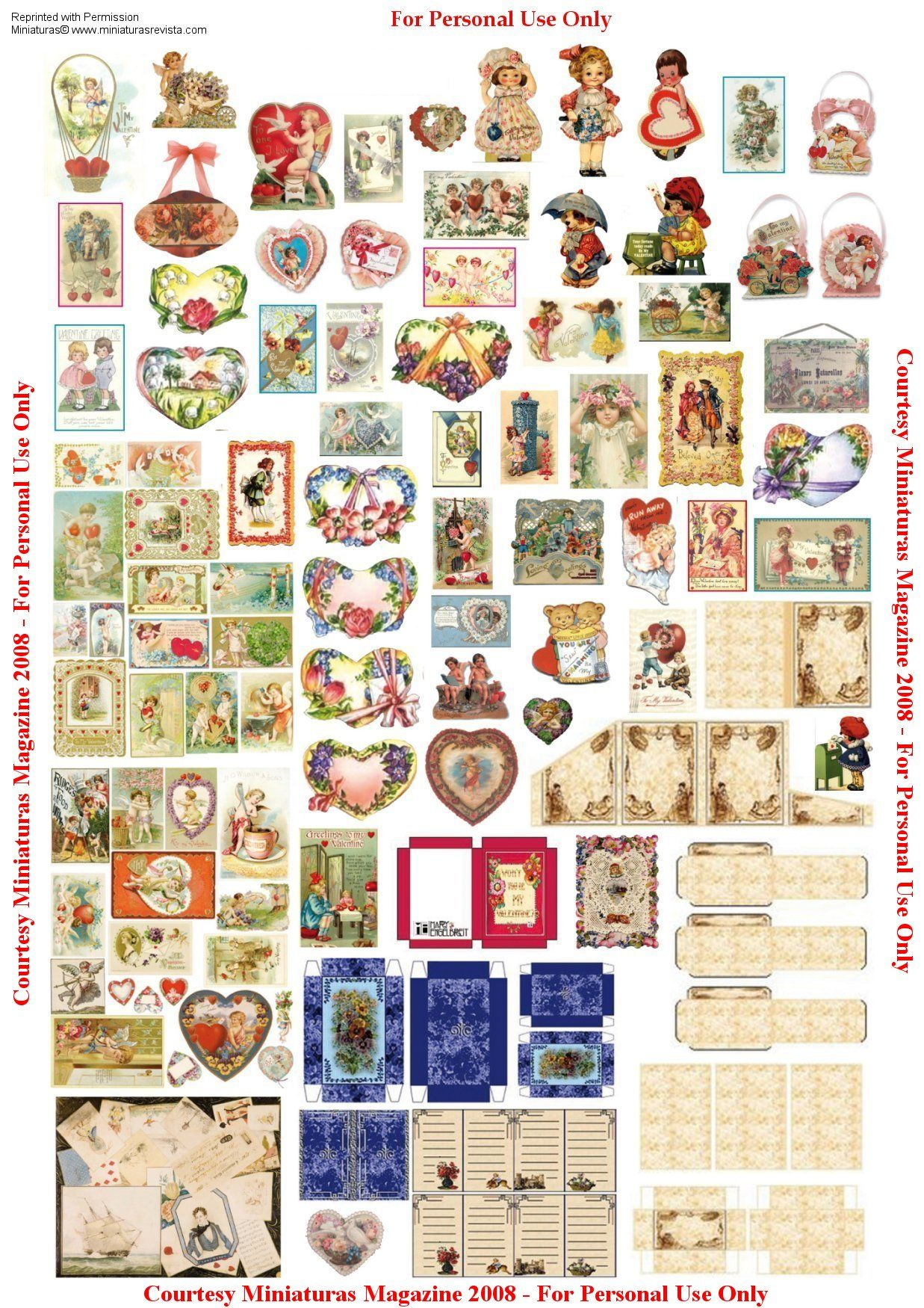 Some Beautiful Boxes Miniature Printables Paper Dolls Paper Crafts