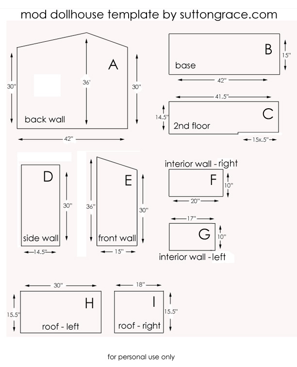 Sutton Grace Mod Doll House Plans