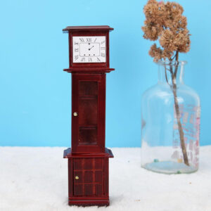 Tebru 1 12 Doll House Miniature Vintage Grandfather Clock Dollhouse