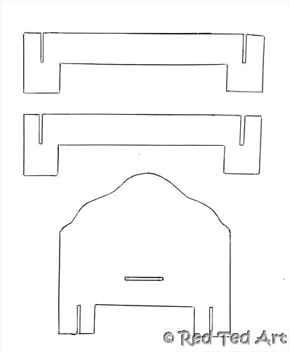 TechSurgeons Access Blocked Paper Doll House Cardboard Dollhouse 