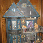 The Tennyson Dollhouse Kit Bashed Haunted Dollhouse Ghost House