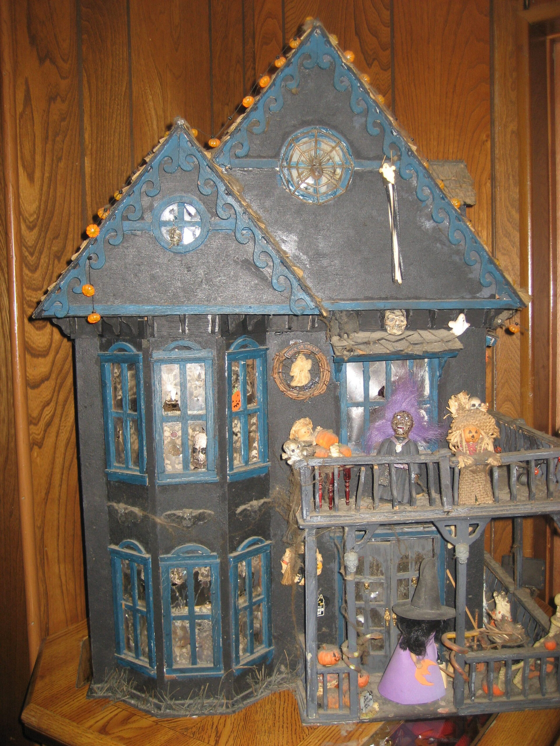The Tennyson Dollhouse Kit bashed Haunted Dollhouse Ghost House 