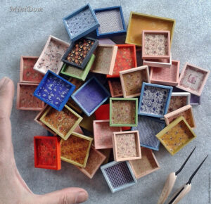 Trays For Dollhouse Miniature Accessories For Dolls Doll House Crafts