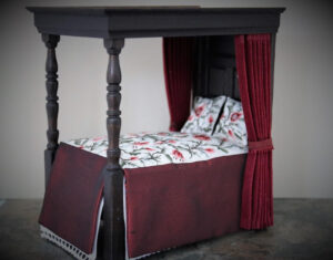 Tudor Style 1 12th Scale Dolls House Hand Embroidered Dressed Four