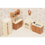 Unfinished Wood Kitchen Dollhouse Furniture Kit 14099775 Overstock