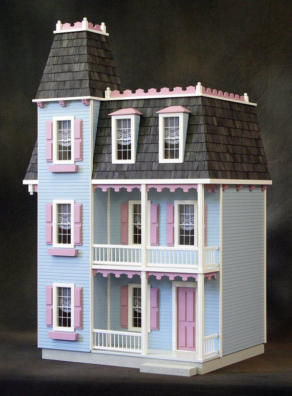 Victorian Alison Jr Dollhouse Real Good Toys Etsy Wooden Dollhouse 