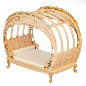 Victorian Circle Canopy Bed Unfinished Mary s Dollhouse Miniatures