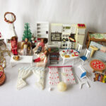 Vintage 70s Lundby Miniature Dollhouse Furniture Accessories