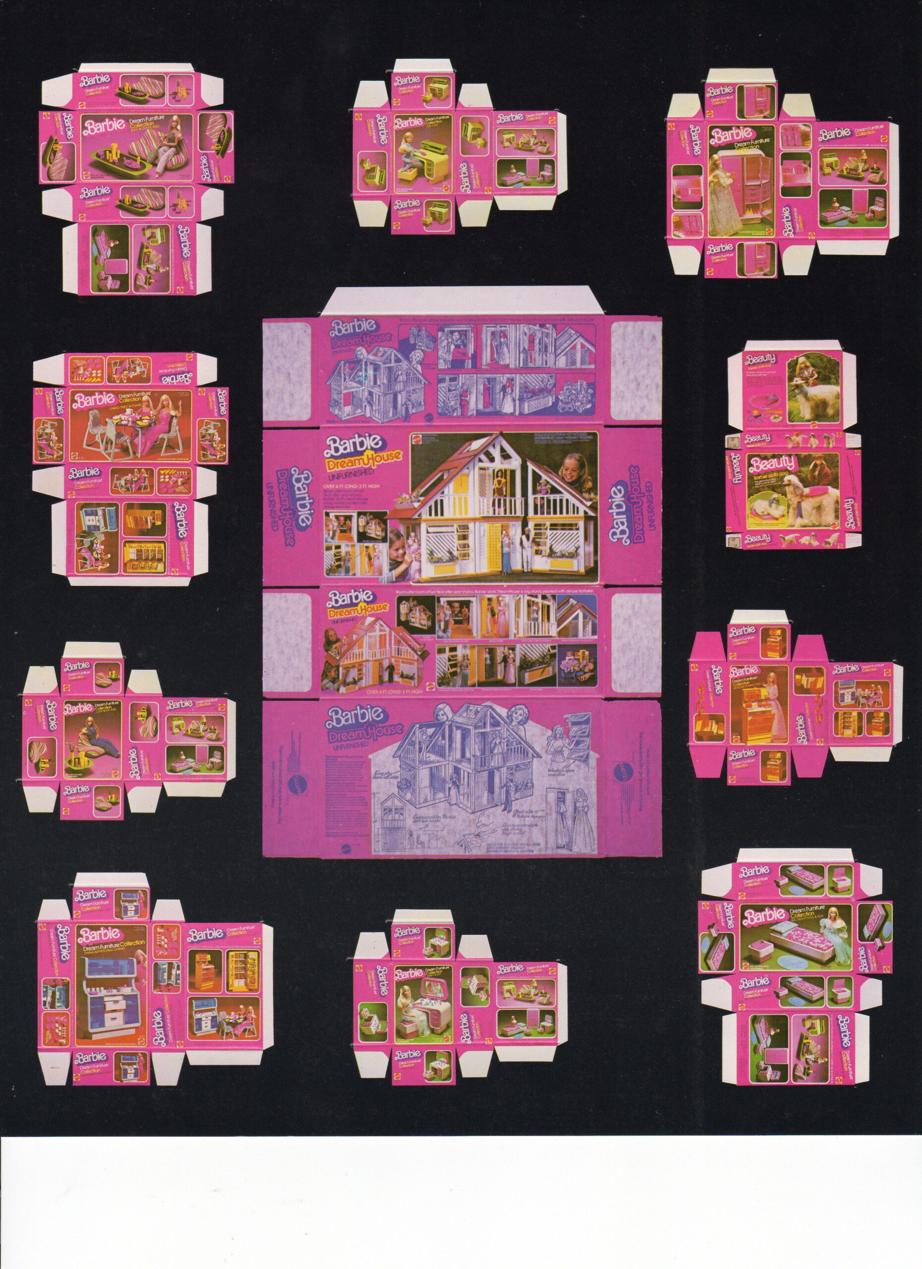 Vintage Barbie Boxes 1981 Imprimibles Juguetes Imprimibles Para 