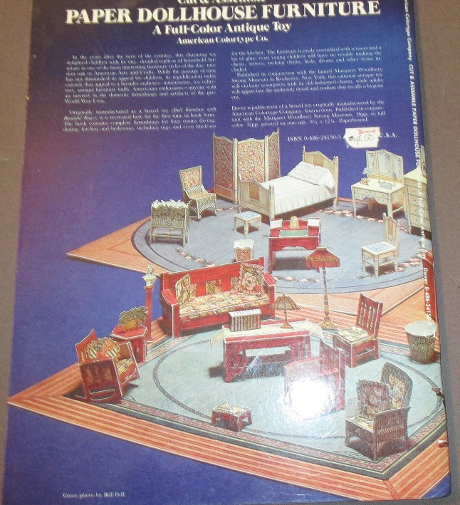 Vintage Cut Assemble PAPER DOLLHOUSE FURNITURE Book A Etsy