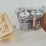 Vintage Dollhouse Miniature Budweiser Six Pack Six Metal Etsy