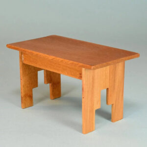 Vintage Dollhouse Wooden Kitchen Table 1 Scale Curley Creek Antiques