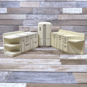 Vintage Strombecker Kitchen Set 1950s Wood Dollhouse Furniture Etsy