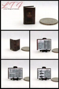 WEBSTER S DICTIONARY Dollhouse Miniature Scale Book In 2020 Miniature