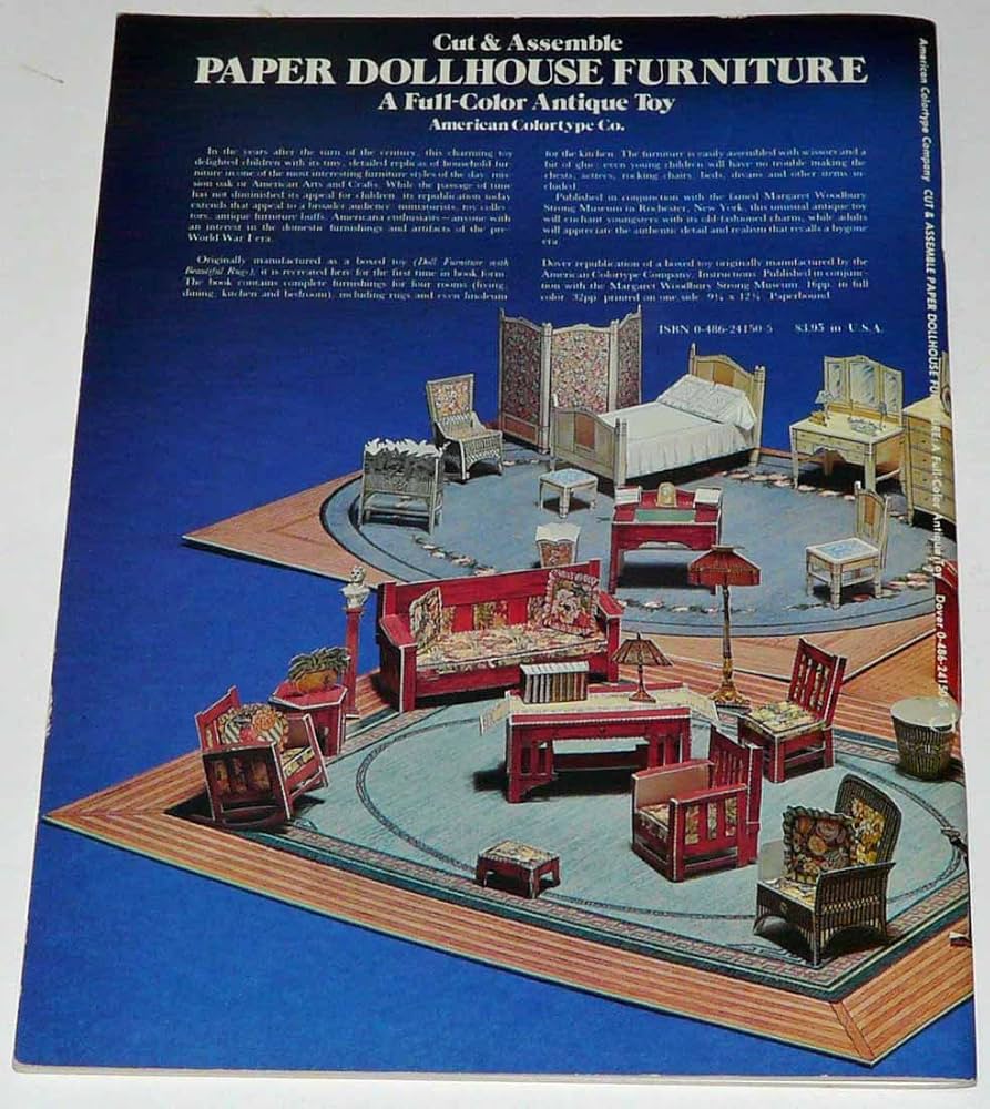 Assemble Paper Dollhouse Furniture Models Assemble Paper Dollhouse Furniture Models
