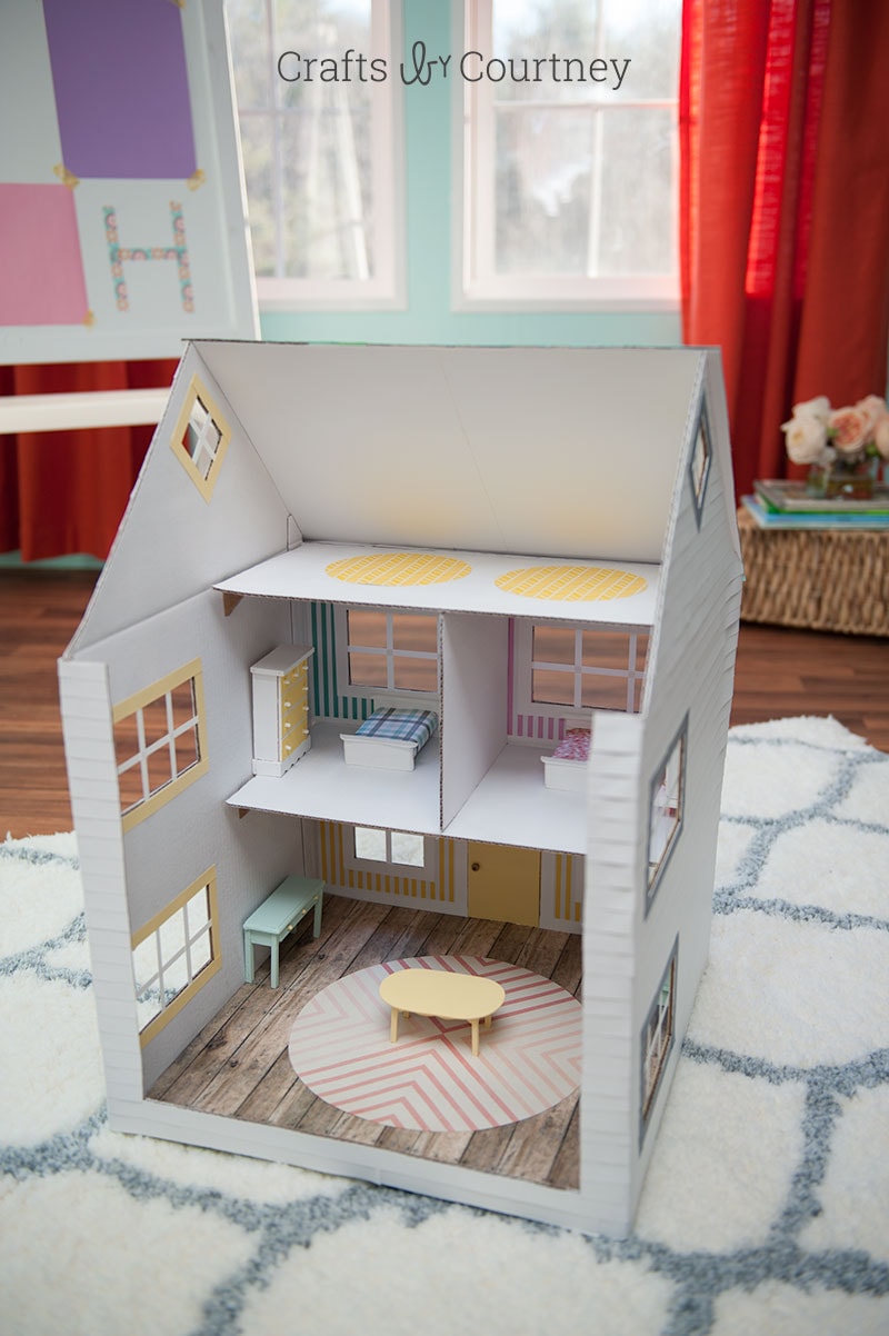 Cardboard Box Craft Diy Dollhouse Cardboard Box Craft Diy Dollhouse