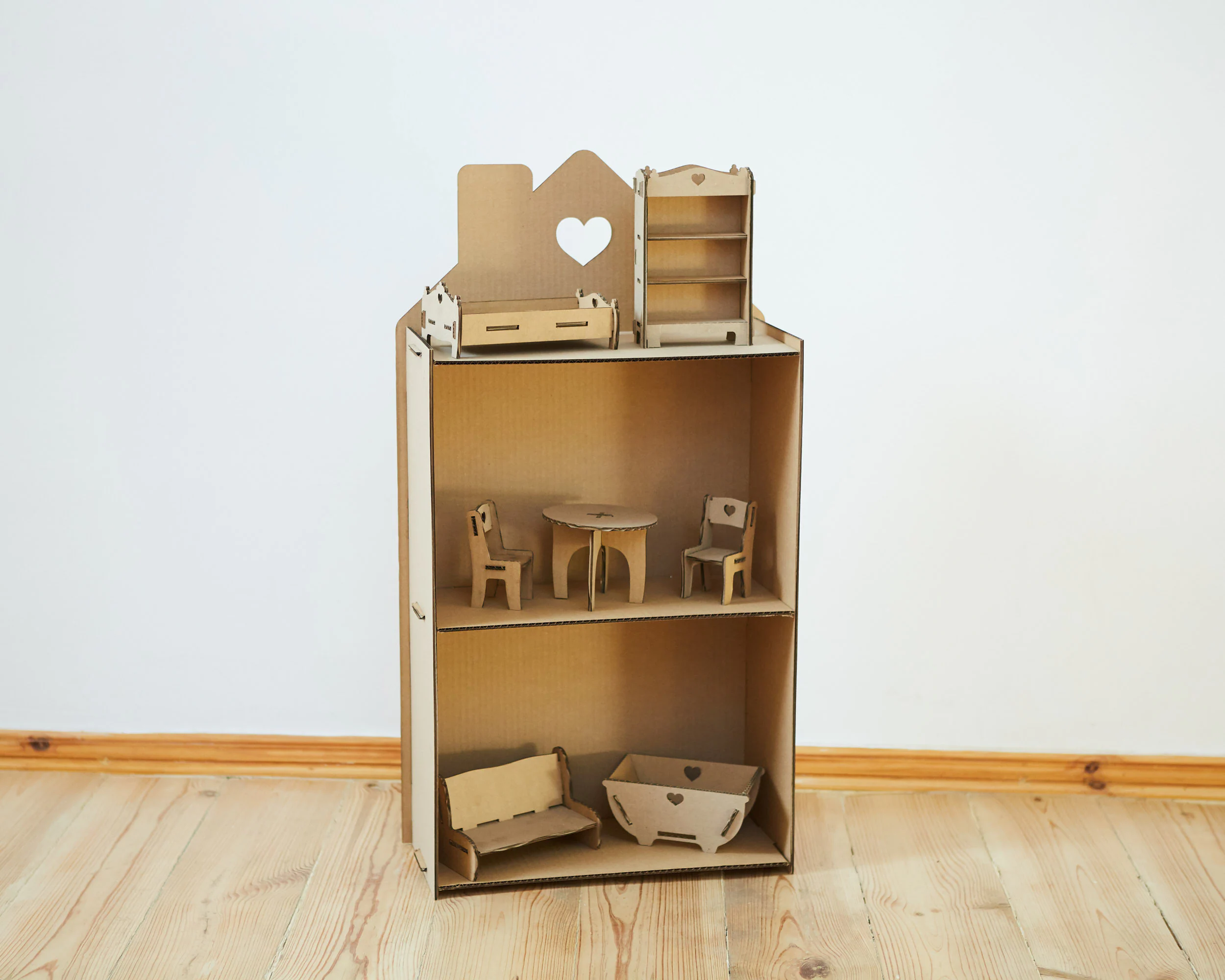 Cardboard Dollhouse And Dollhouse Cardboard Dollhouse And Dollhouse