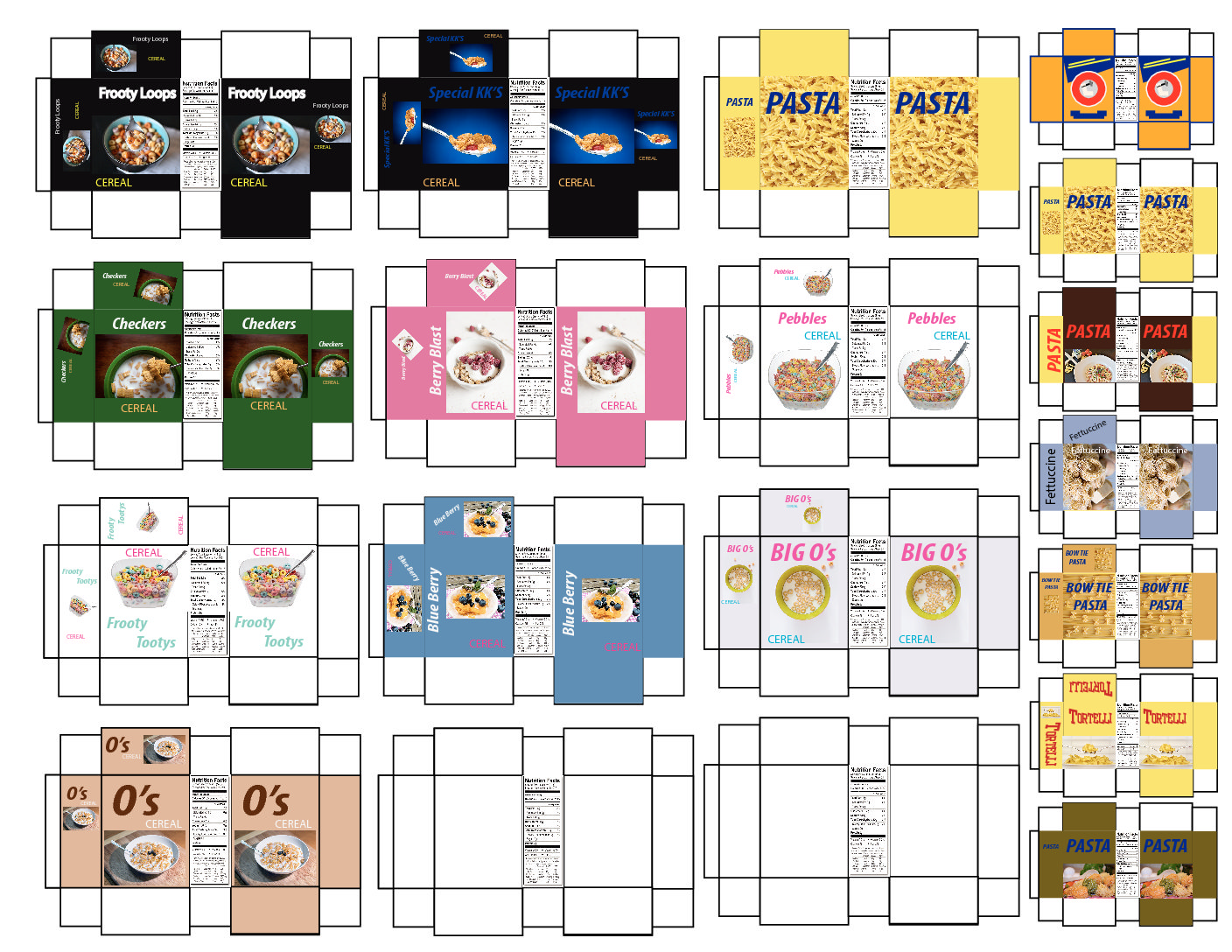 Dollhouse Box Food Printables 08 13 2017 Dollhouse Box Food Printables 08 13 2017