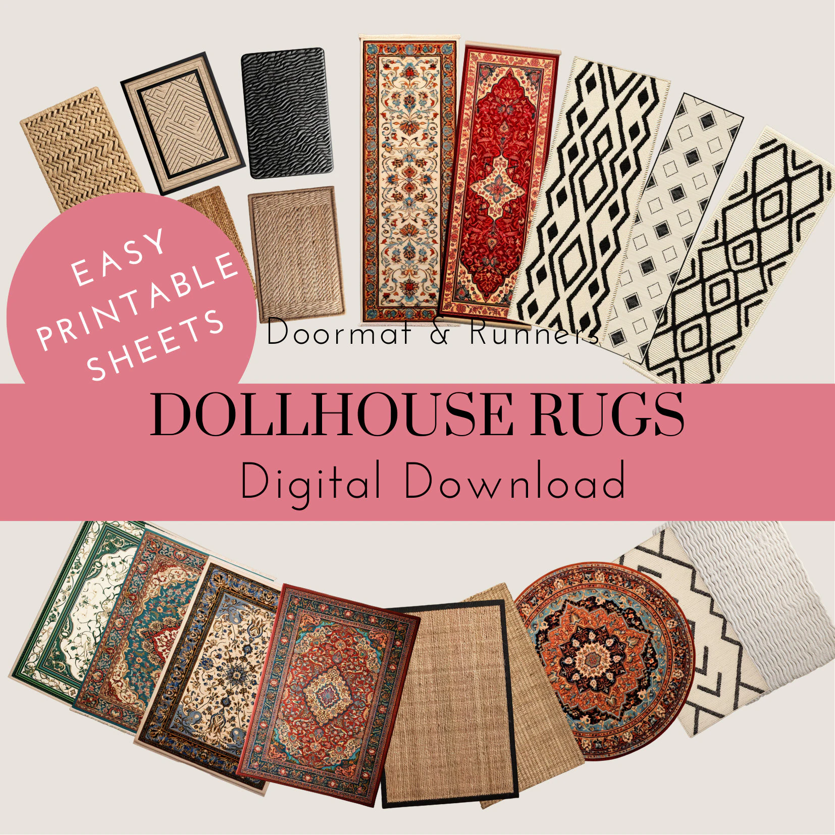 Dollhouse Rugs Printable Printable