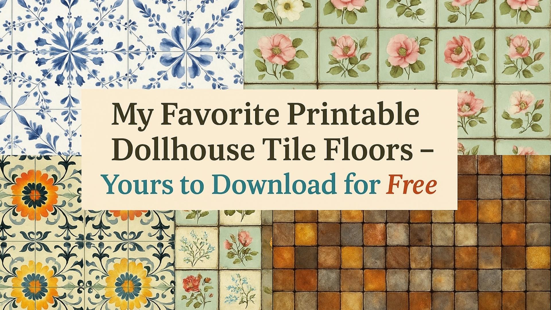 My Favorite Printable Dollhouse Tile Floors Yours To Download For Free My Favorite Printable Dollhouse Tile Floors Yours To Download For Free