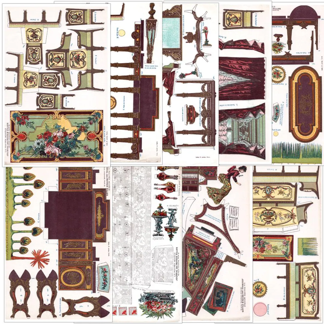 printable dollhouse furniture patterns